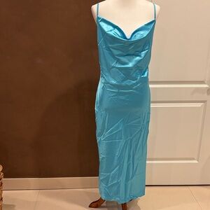 Chic Turquoise Maxi Dress